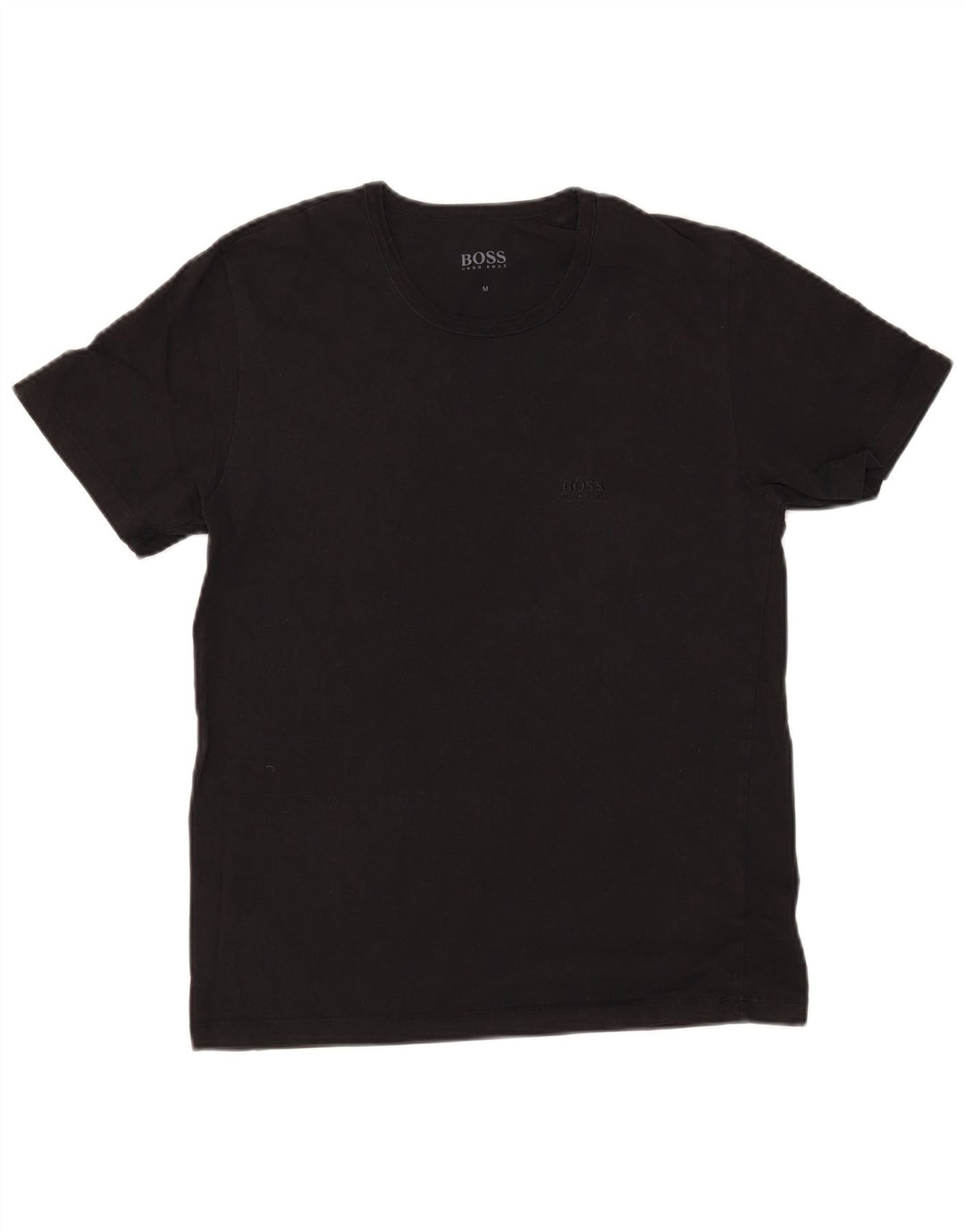 Hugo Boss Homme T-Shirt Top Coton Noir Moyen
