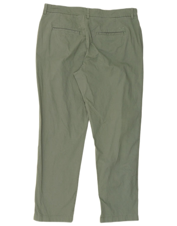 Crew Clothing Dame tilspidsede Chinobukser UK 16 Large W36 L30 Green