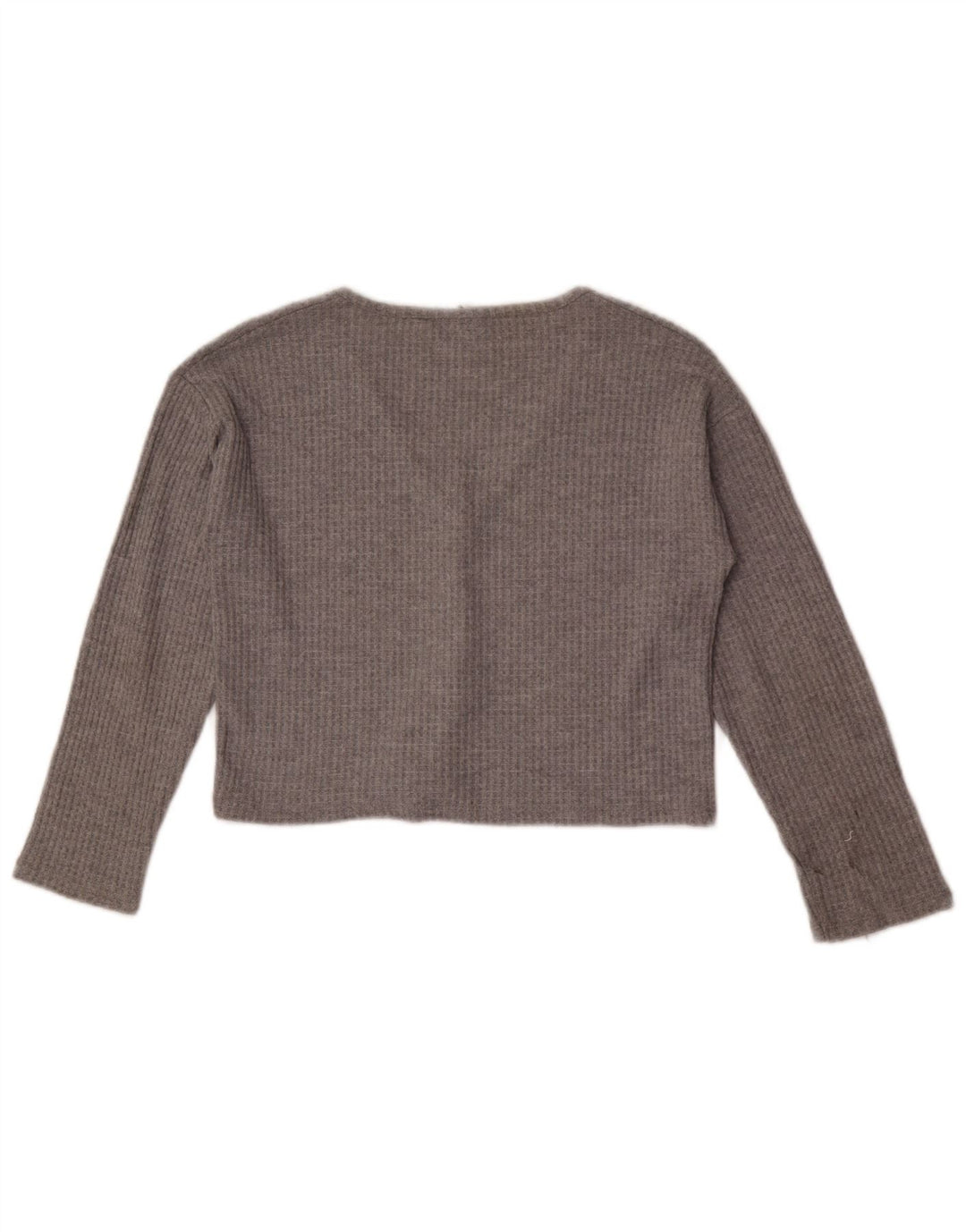 Zara Top Corto Niña 9-10 Años Gris