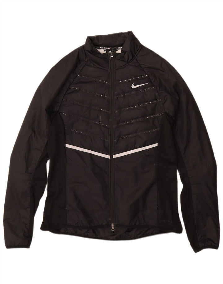 NIKE ženska trkačka jakna UK 12 srednji crni poliester