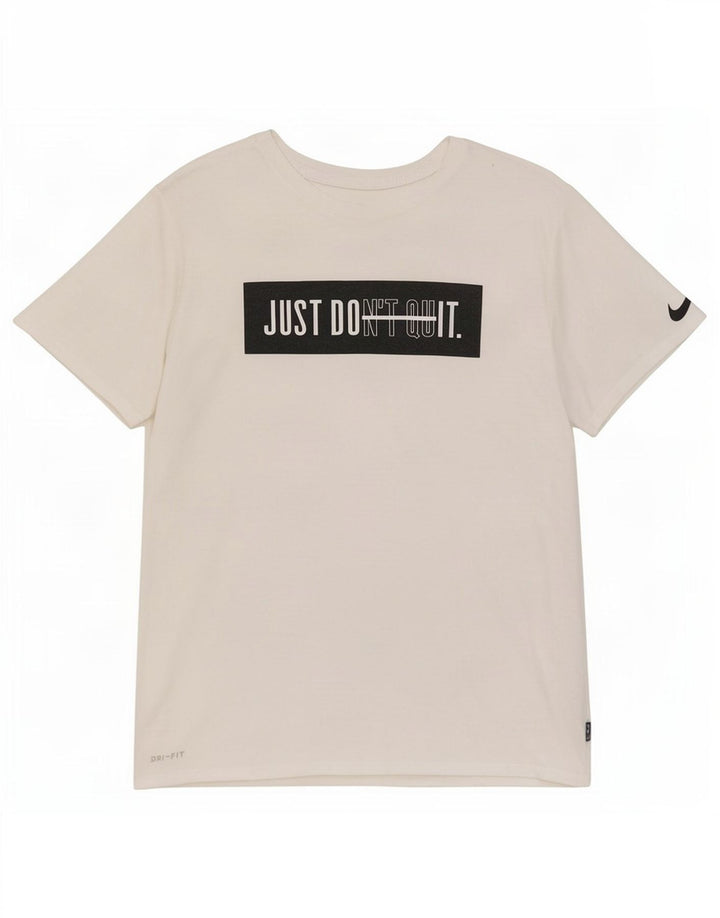 Nike Herren Athletic Cut Graphic T-Shirt Top Mittelweißes Polyester