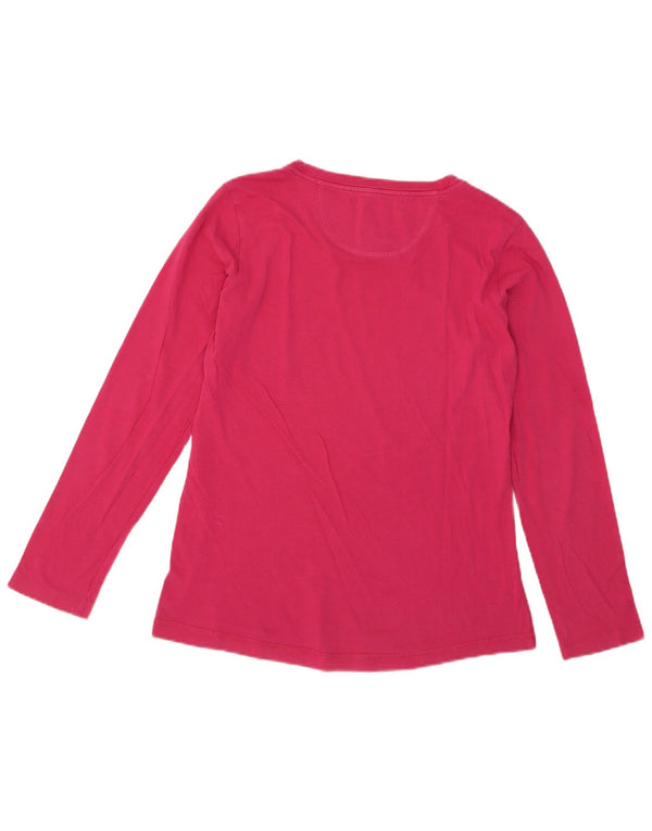 Champion Top da donna con grafica Heritage Fit manica lunga UK 18 XL cotone rosa
