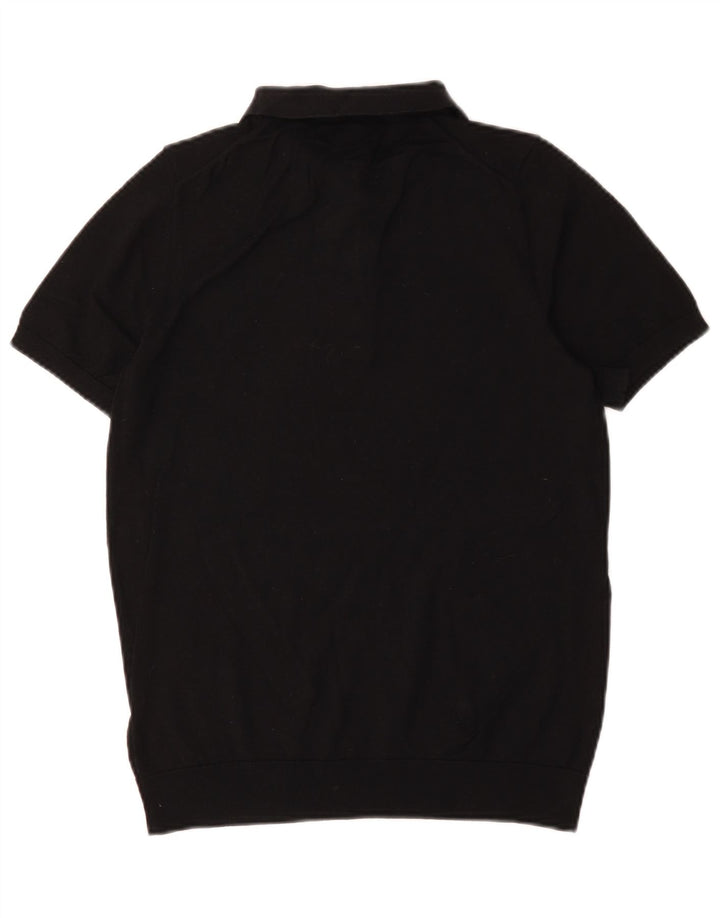 Marks & Spencer Herre Autograph Polo Shirt Lille sort bomuld