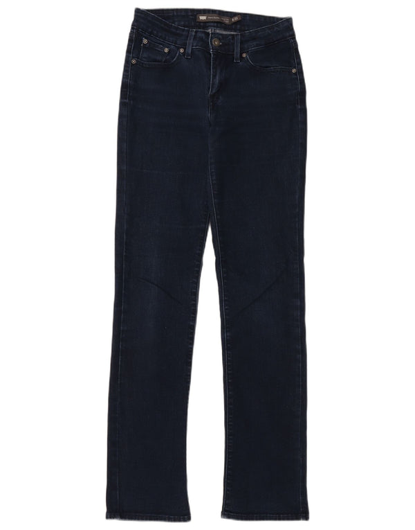 Levi's Dame Demi Curve Straight Jeans US 0 XS W25 L32 Marineblå