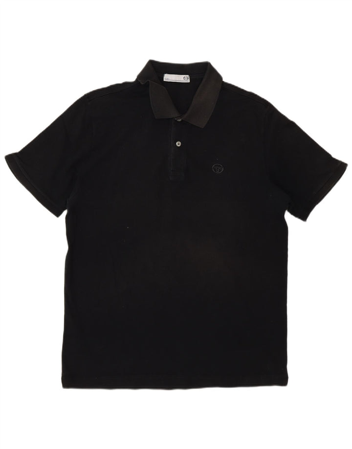 Męska koszulka polo Sergio Tacchini IT 50, średnia czarna