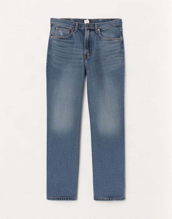 Wrangler Herre Evolution Straight Jeans W32 L34 Blå Bomuld