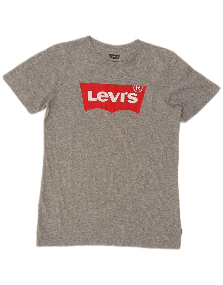 Levi's Boys Graphic T-Shirt Top 13-14 Years Grey Flecked