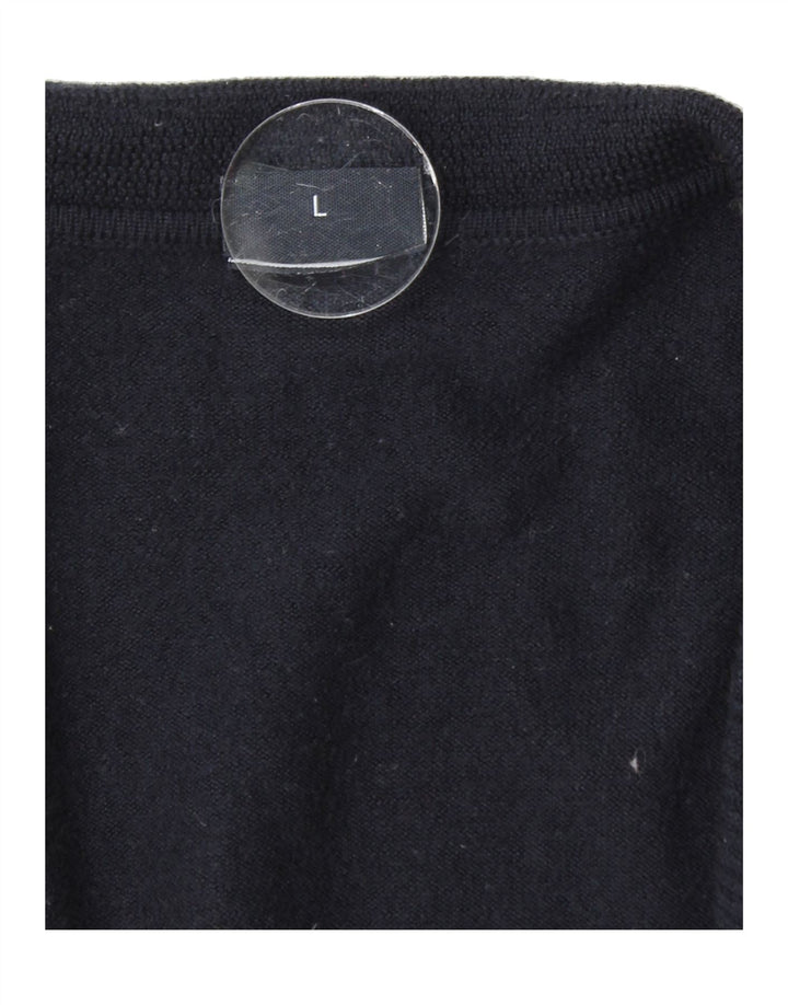 JOOP Womens Cardigan Sweater UK 14 Large Navy Blue Vintage Joop and Second-Hand Joop from Messina Hembry 