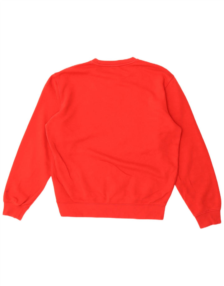 Champion Mens Graphic Sweatshirt Jumper Large Red Cotton