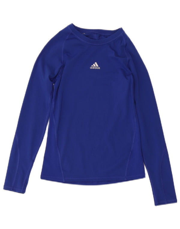 Adidas Boys Climacool Top Langærmet 11-12 År Blå Polyester