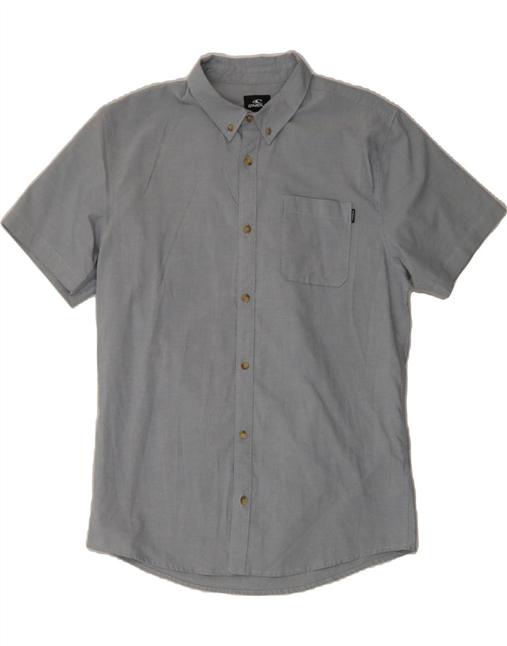 O'NEILL Mens Modern Fit Short Sleeve Shirt Large Grey Cotton Vintage O'Neill and Second-Hand O'Neill from Messina Hembry 