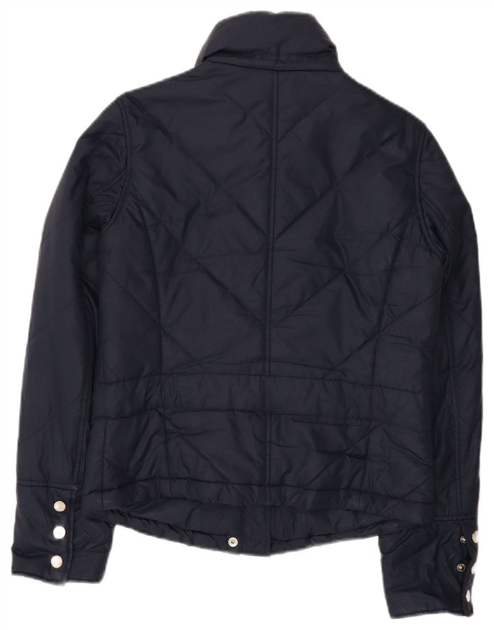 Tommy Hilfiger Womens Padded Jacket UK 10 Small Navy Blue Polyester