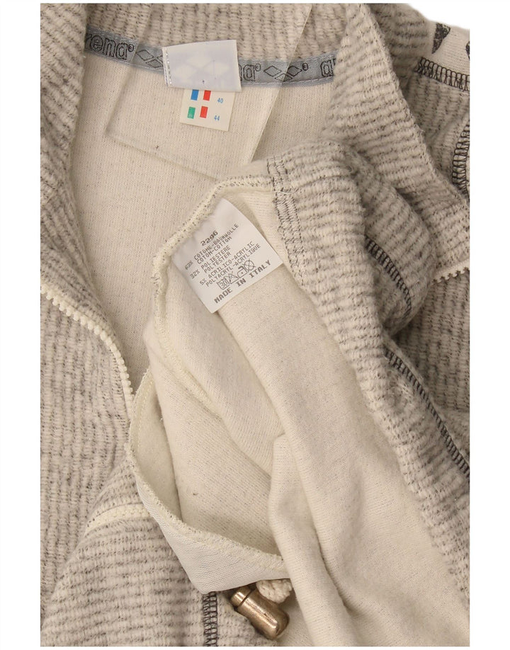 Giacca sportiva da donna con grafica Arena IT 44 Cotone grigio medio