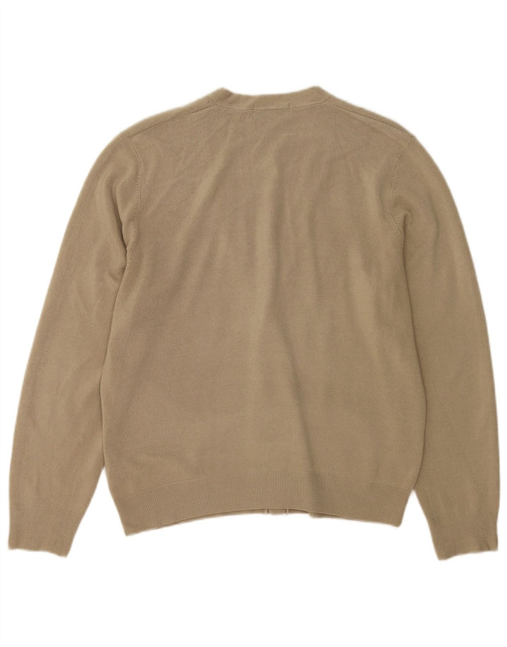Marks & Spencer Mens Blue Harbour Cardigan Sweater Small Beige Acrylic