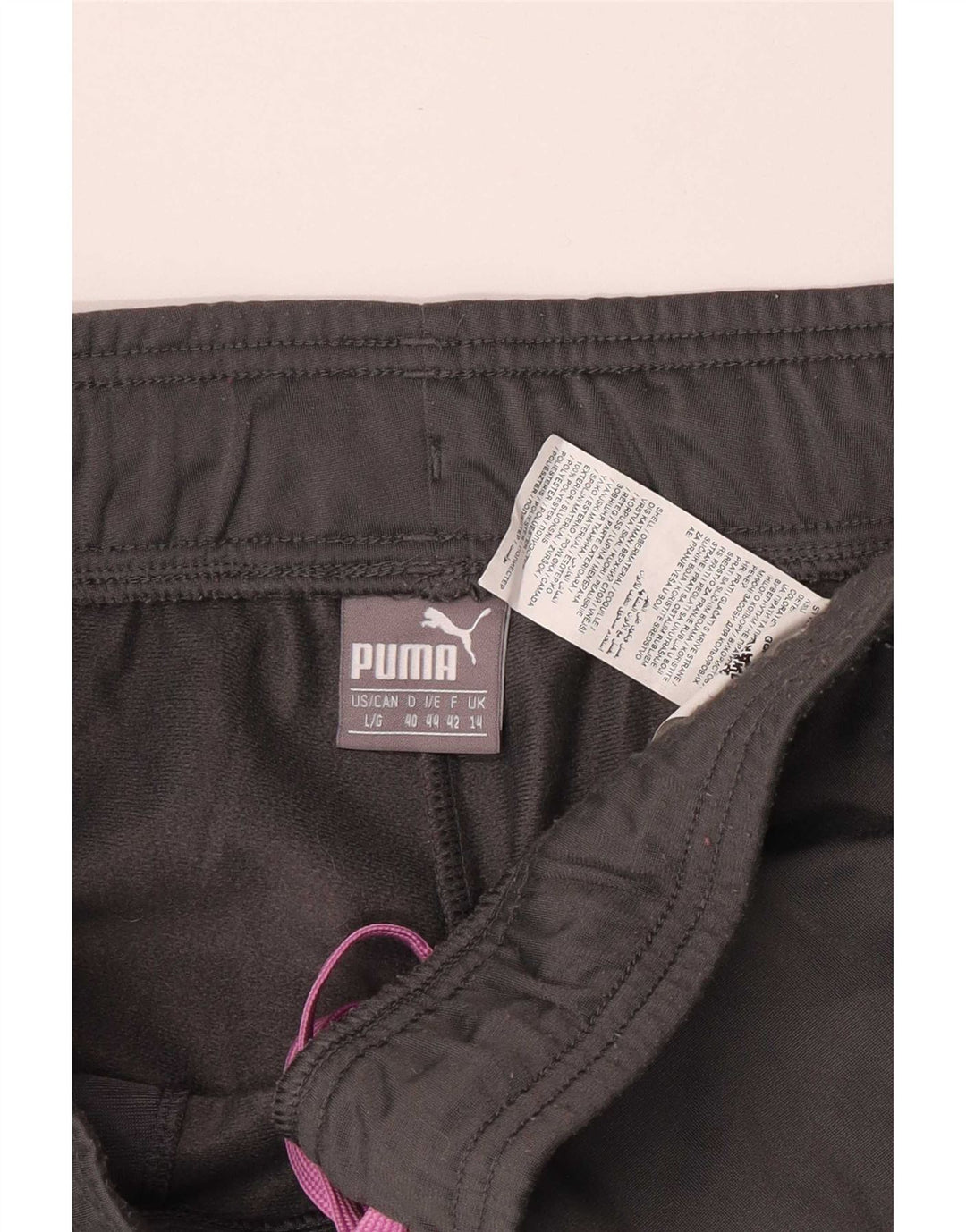 Puma Træningsdragtsbukser til kvinder UK 14 Large Grå Polyester