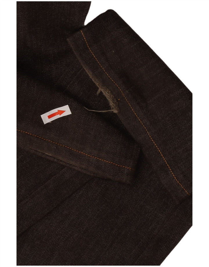 Iceberg Womens Straight Jeans IT 42 Medium W28 L34 Brown Cotton