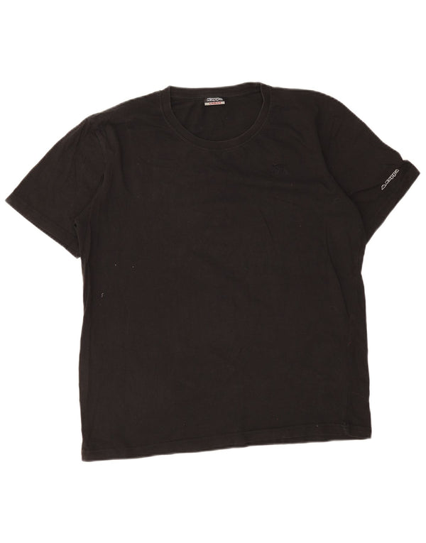 Kappa Womens T-Shirt Top UK 14 Large Black