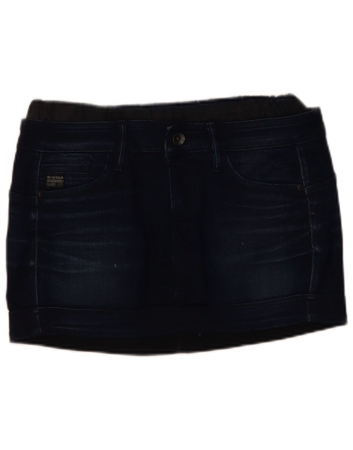 G-Star Womens Mini Denim Skirt W28 Medium Navy Blue
