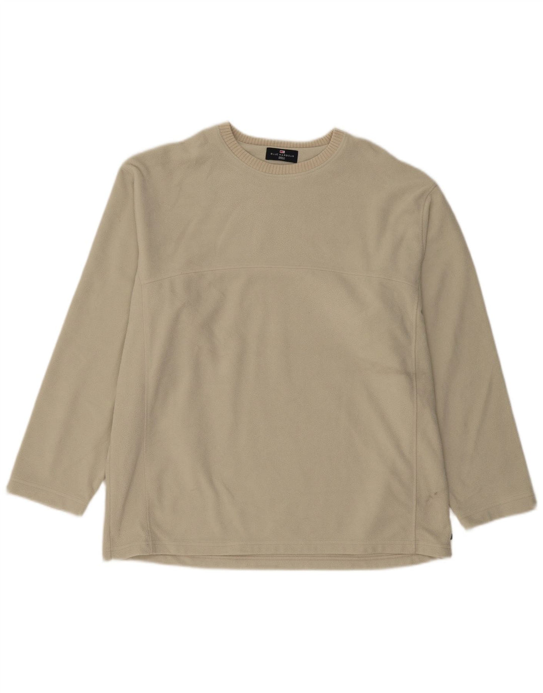 Marks & Spencer Mens Fleece Jumper XL Beige Polyester