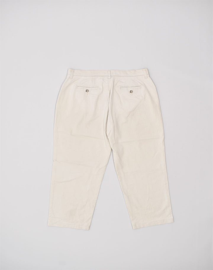 LEE Womens Capri Trousers W32 L26 Off White Cotton | Vintage | Thrift | Second-Hand | Used Clothing | Messina Hembry 