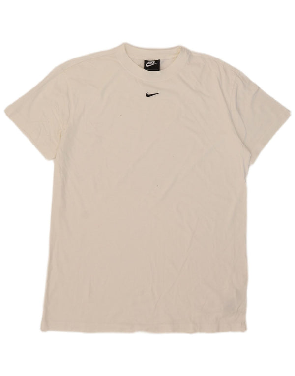 Nike Mens T-Shirt Top Medium White Cotton