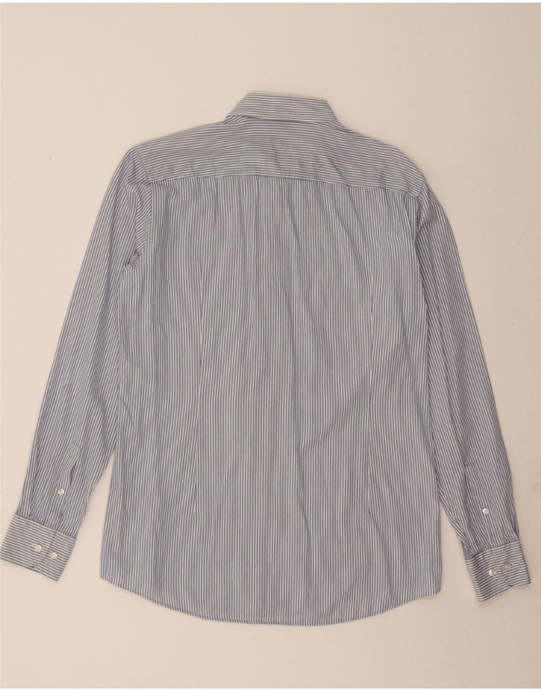 HUGO BOSS Mens Slim Fit Shirt Medium Blue Pinstripe Vintage Hugo Boss and Second-Hand Hugo Boss from Messina Hembry 