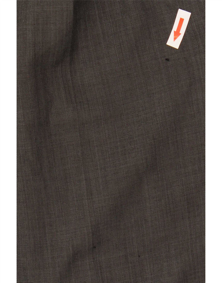 Marks & Spencer Mens Pegged Suit Trousers W34 L31 Black Polyester