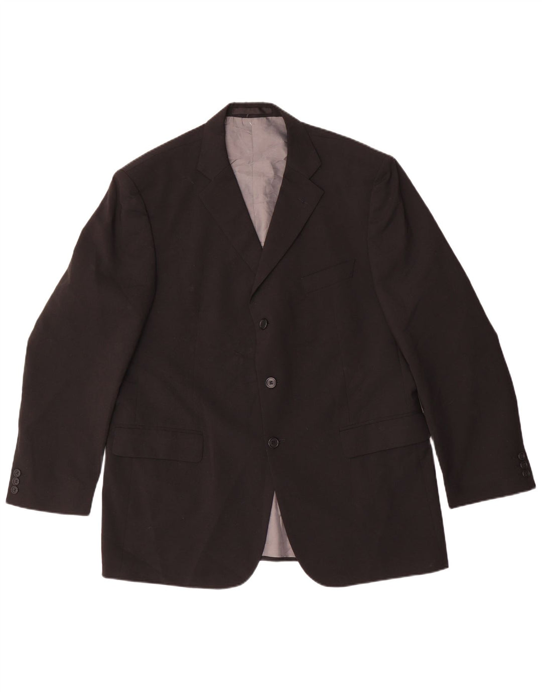 Marks & Spencer Veste blazer à 3 boutons pour homme UK 44 XL Noir Polyester
