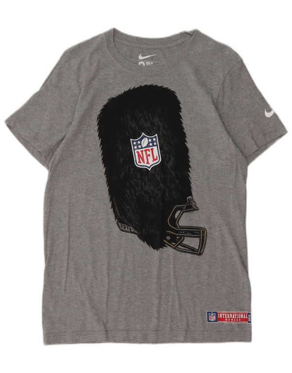 Nike Mens NFL Slim Fit Graphic T-Shirt Top Gris Moyen Coton