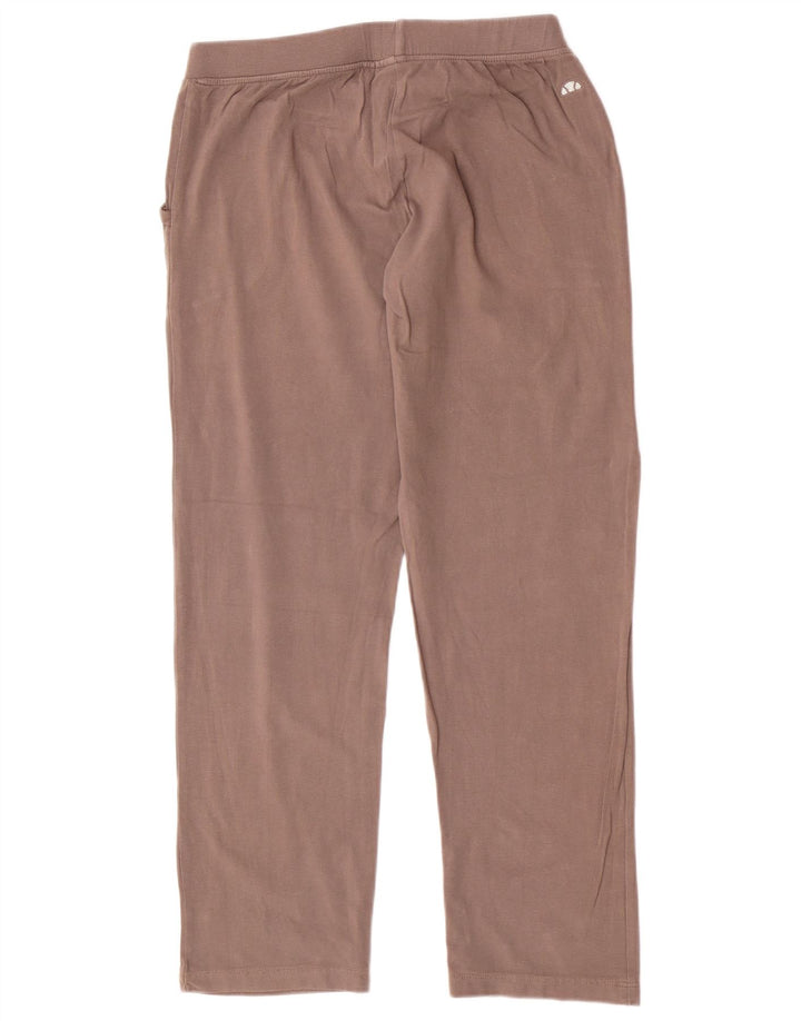 Ellesse Womens Tracksuit Trousers UK 12 Medium Brown Cotton