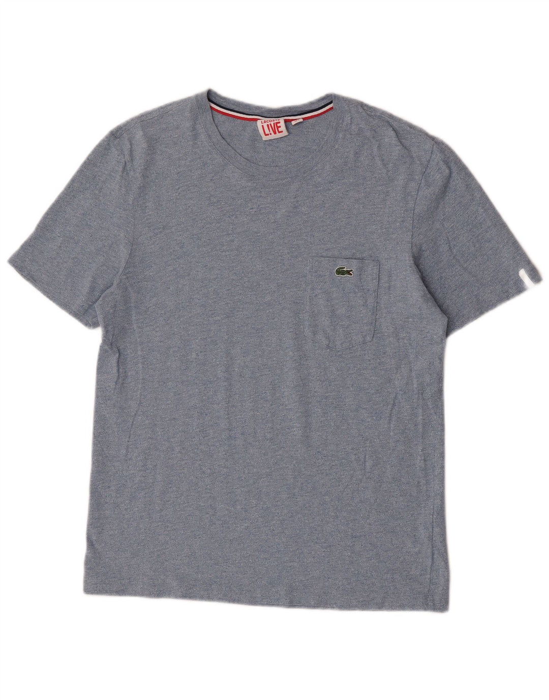 Lacoste Herre T-Shirt Top Størrelse 3 Lille Blå