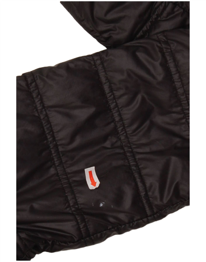 MICHAEL KORS Womens Hooded Padded Jacket UK 10 Small Black
