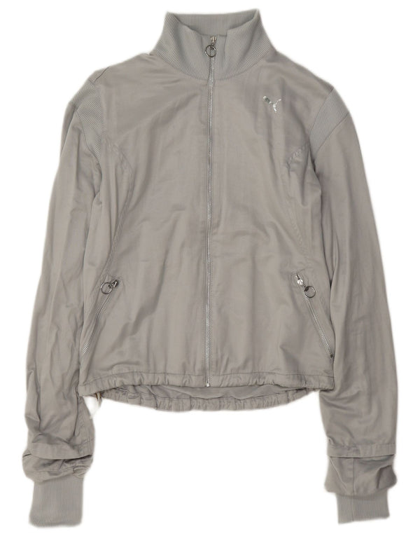 Puma Womens Tracksuit Top Jacket UK 10 Small Grey