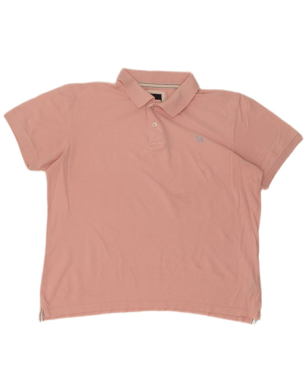 Crew Clothing Polo Homme Grand Rose Coton