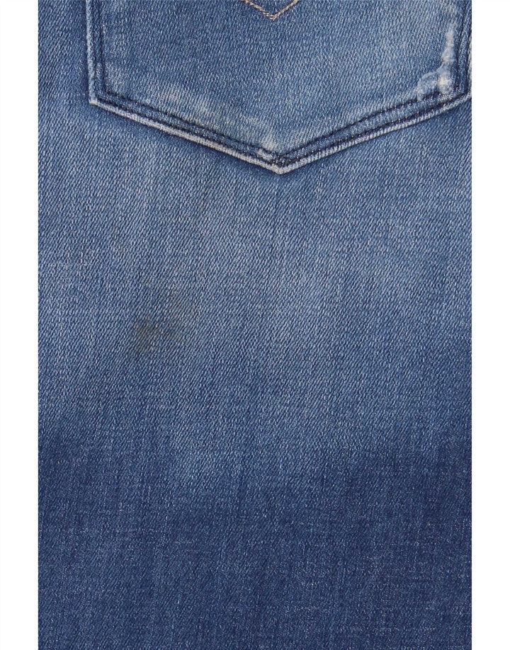 Replay Mens Slim Jeans W32 L32 Blue Cotton