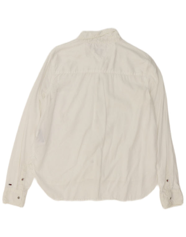 Cămașă Tommy Hilfiger pentru femei UK 14 Medium White Lyocell
