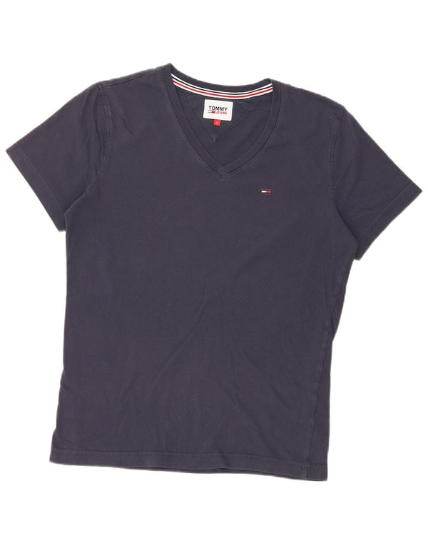 Tommy Hilfiger Camiseta para mujer Top UK 10 Small Azul marino