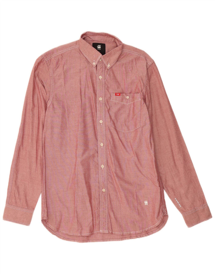 G-Star Herren-Hemd, klein, aus roter Baumwolle
