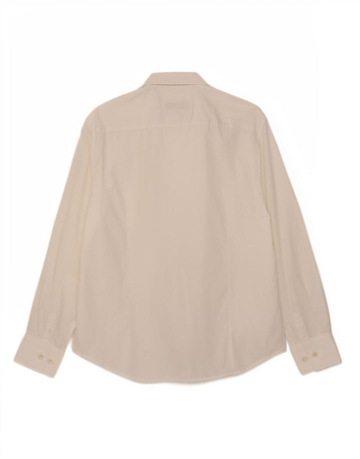 Hugo Boss Mens Slim Fit Shirt Large White