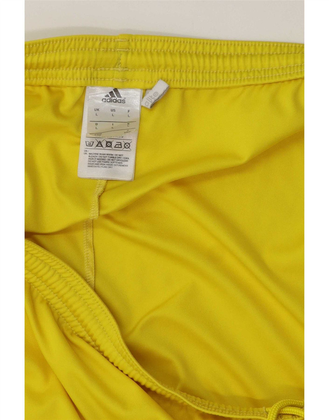 Adidas Mens Climalite Sport Shorts Large Yellow Polyester