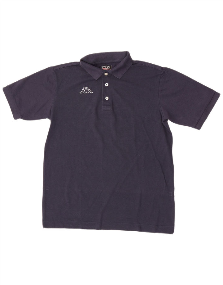 Kappa Mens Polo Shirt Medium Navy Blue Cotton