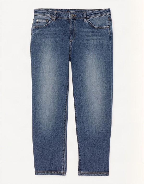 Женские укороченные джинсы Crew Clothing UK 12, средние W30 L23, синий хлопок