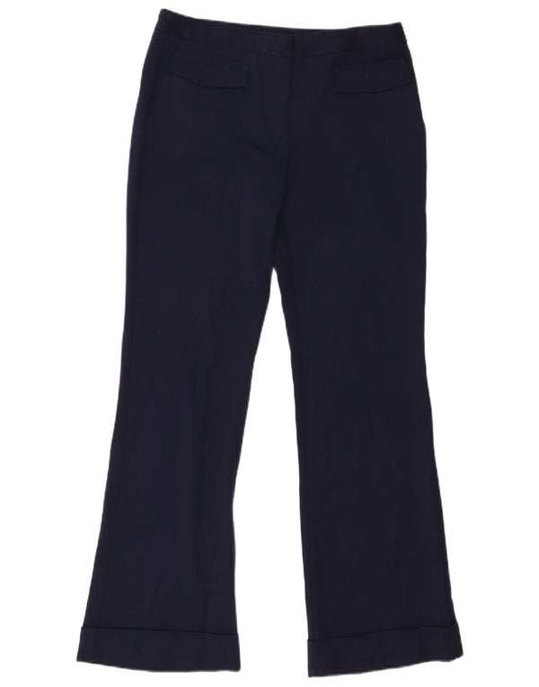 Zara Womens Bootcut Casual Trousers Medium W28 L30 Navy Blue Polyester