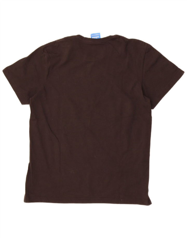 Ανδρικό γραφικό T-Shirt Adidas Top Medium Μαύρο