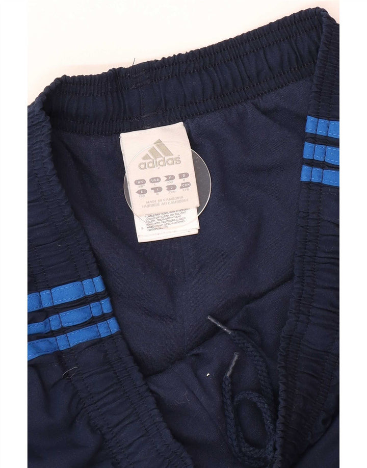 Adidas Mens Tracksuit Trousers Joggers Large Navy Blue Polyester