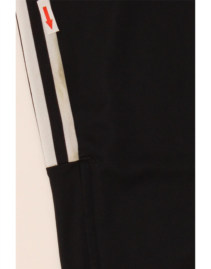 Adidas Boys Tracksuit Trousers 11-12 Years Black Polyester