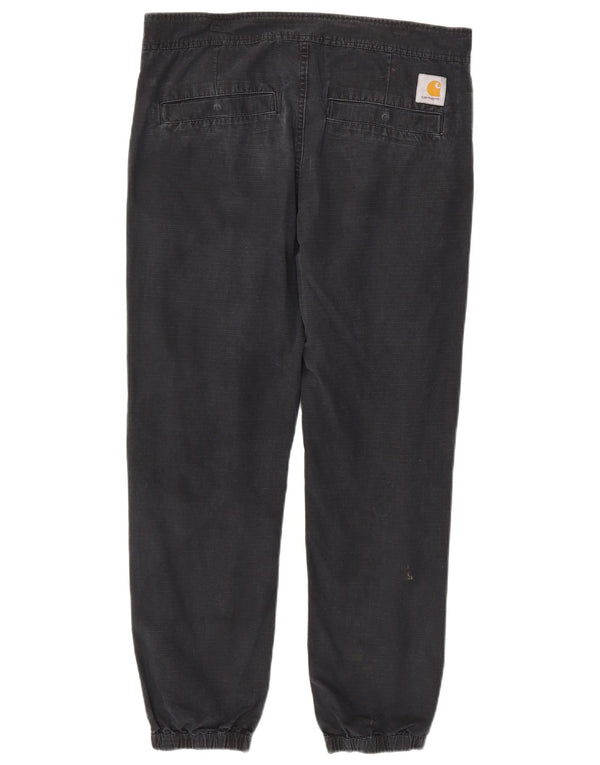 Carhartt Mens Wip Joggers Chino Trousers Medium W34 L28 Navy Blue Check