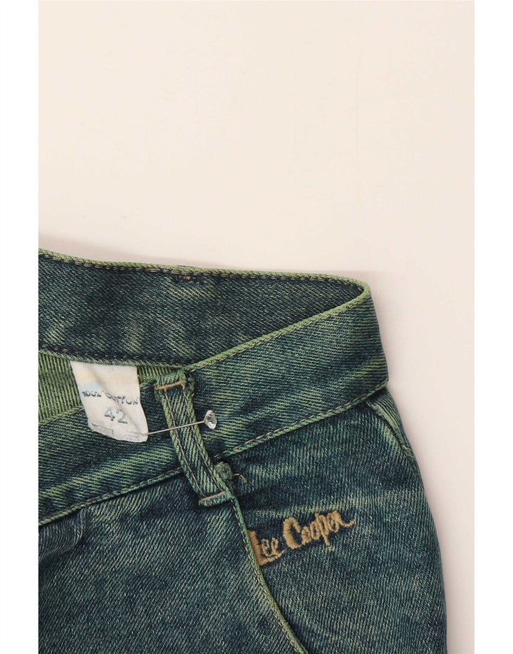 Lee Cooper Womens Denim Skirt IT 42 Medium W26  Green Cotton