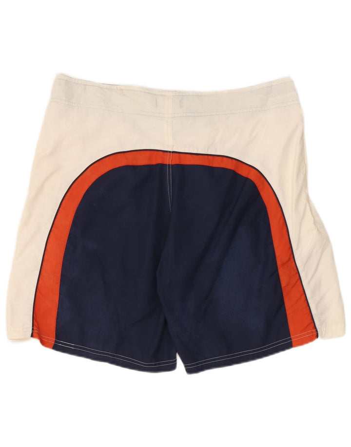 Woolrich Mens Swimming Shorts Large Navy Blue Colourblock Polyamide