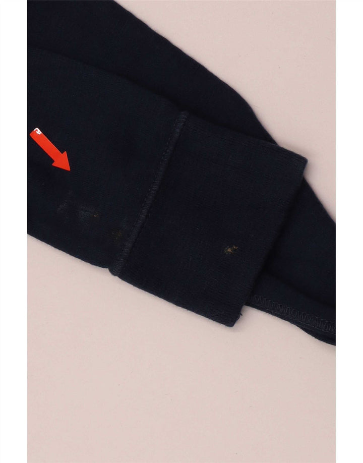 Superdry Mens Top Long Sleeve Small Navy Blue Cotton